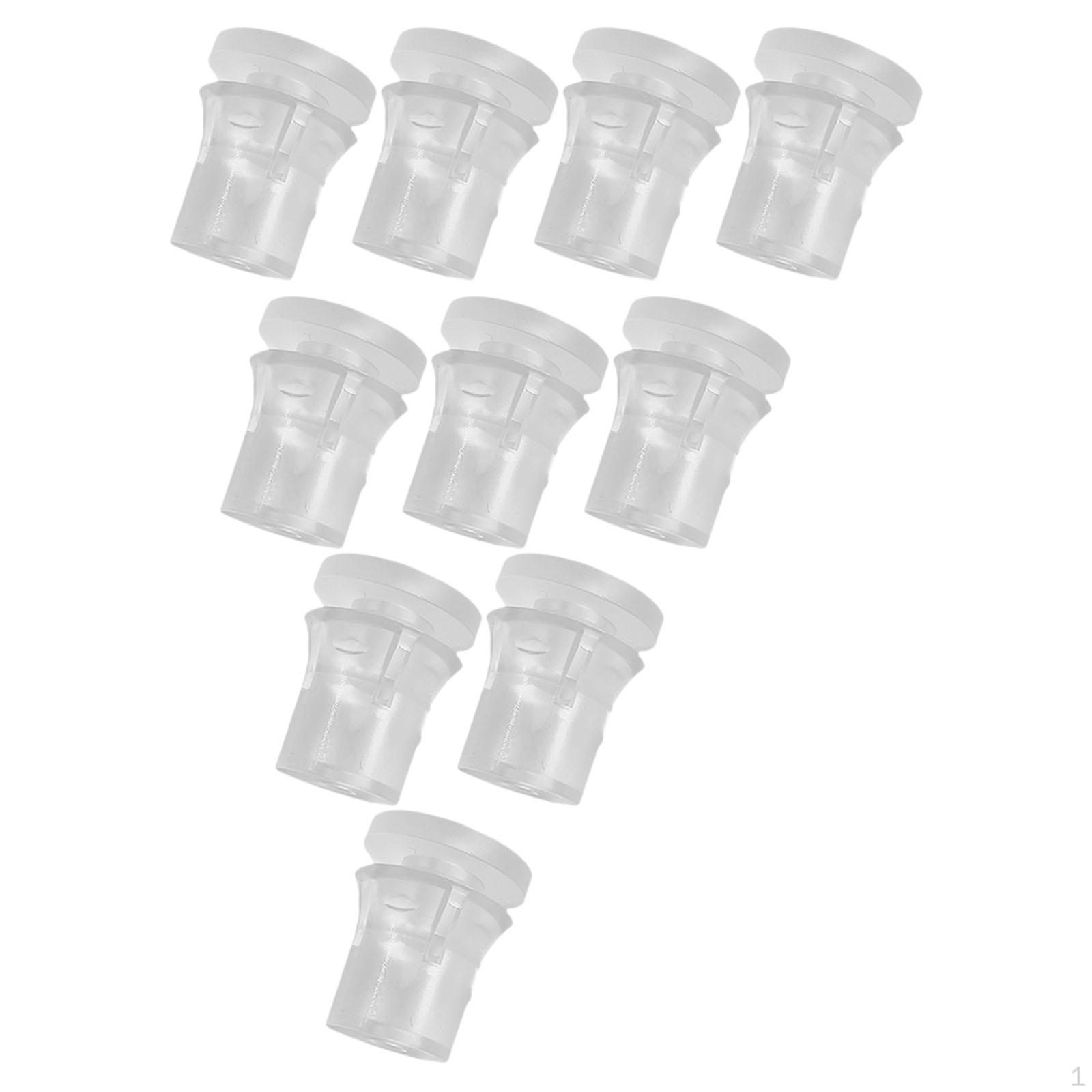 

10 Pieces Clear Standoffs Hardware Invisible Mounting for Wall Fixing Screws Sign Display 2cmx2cm