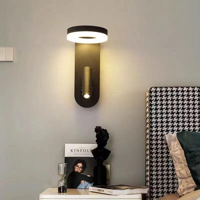 Wall Lamp Style Metal Rotatable Led Light Home Decor Living Room  Bedside Bedroom Lampe