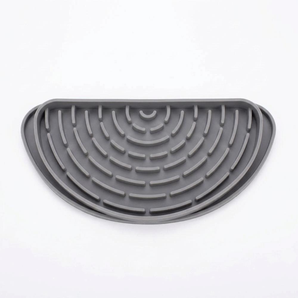 Silicone Refrigerator Drip Tray Catcher Easy-To-Clean Raised Grooves Water Dispenser Drip Tray Cuttable Eco-Friendly