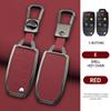 Zinc Alloy Leather Car Key Case for Volvo XC90 XC70 S80 S60 S40 V70 V50 C30 C70 5 Buttons Remote Cover Shell Keychain Accessorie
