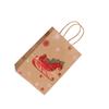 Christmas Brown Paper Bags Widely Used Large Capacity Portable Gift Bags With Handles