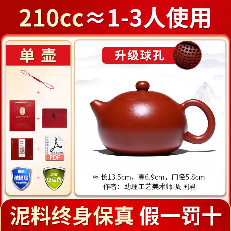Yixing Purple Clay Xishi Teapot with Glass Filter