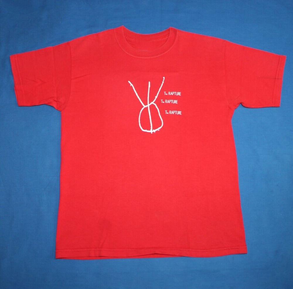 The Rapture Shirt Dance Punk Band Short Sleeve Red All Size T-Shirt OB222 Unisex T-Shirt M
