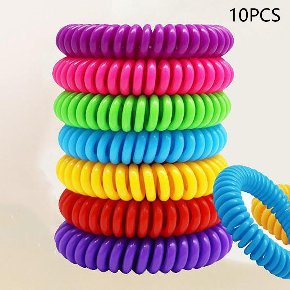 10 Pack Natural Mosquito Repellent Bracelet Wrist Band Bug Insect Protection