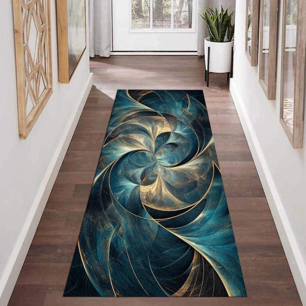 Abstract Art Hallway Runner Floor Mat Rugs Carpets Home Decoration Non Slip Washable Area Rug Anti Fatigue Fluid Home Bedroom