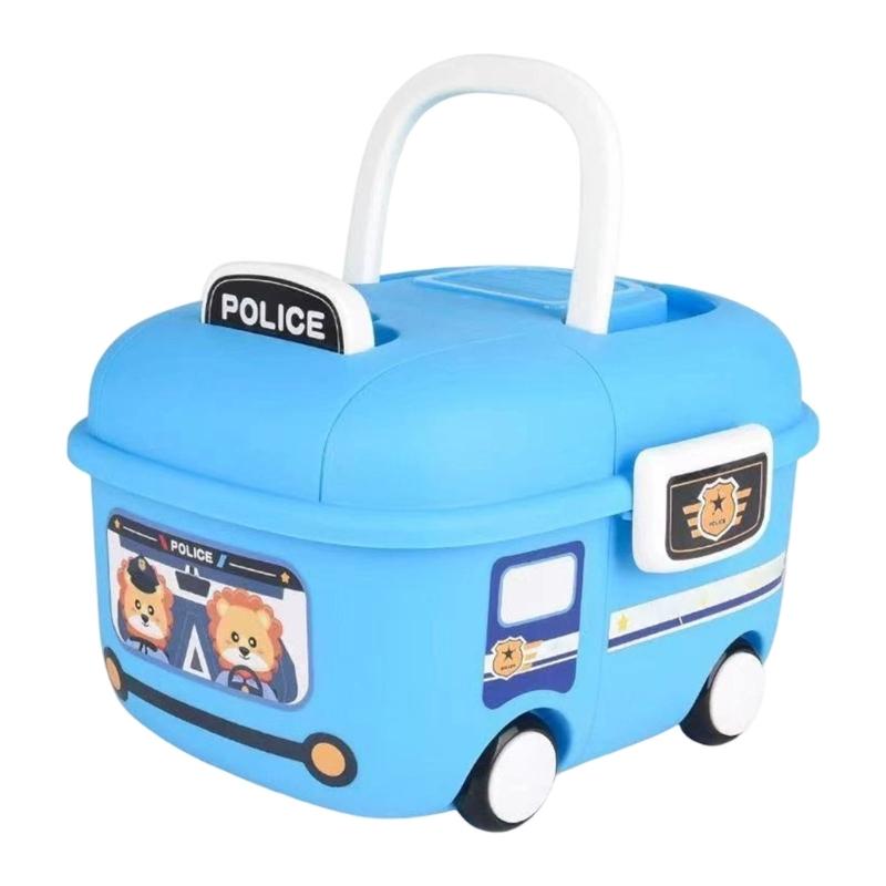 Kinder Rollbox mit Griff Abgerundete Ecken für Baby Spielzeug Organisation und Spiel