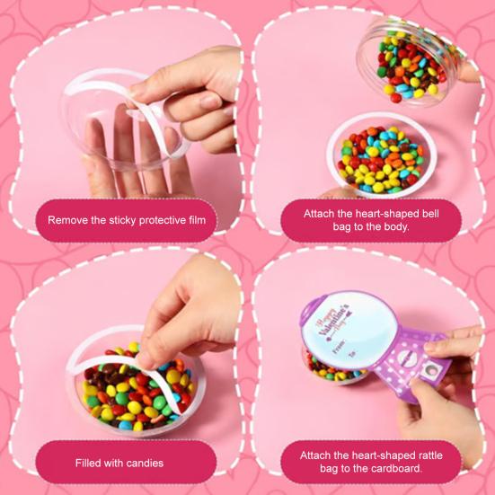 Sada DIY karet s bonbóny Okamžitý pop-up automat na žvýkačky Karty Řemeslný dárek na Valentýna pro děti Páry Školní třída Potřeby na párty
