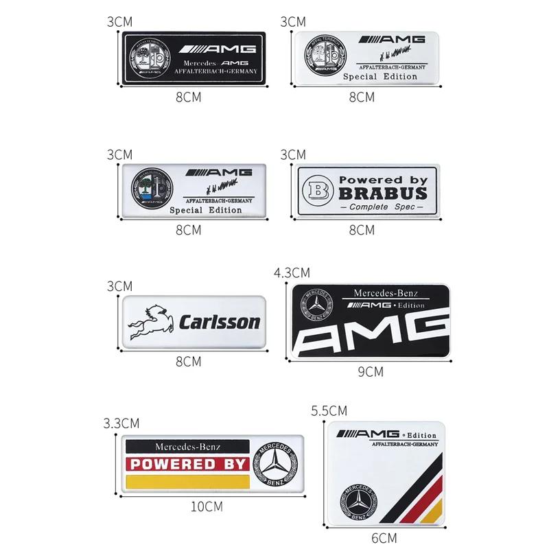 Car Body Tail Trunk Auto Emblem Sticker Accessories AMG For Mercedes Benz Brabus Maybach Smart W204 GLC CLA GLK W205 W203 W206 PP64
