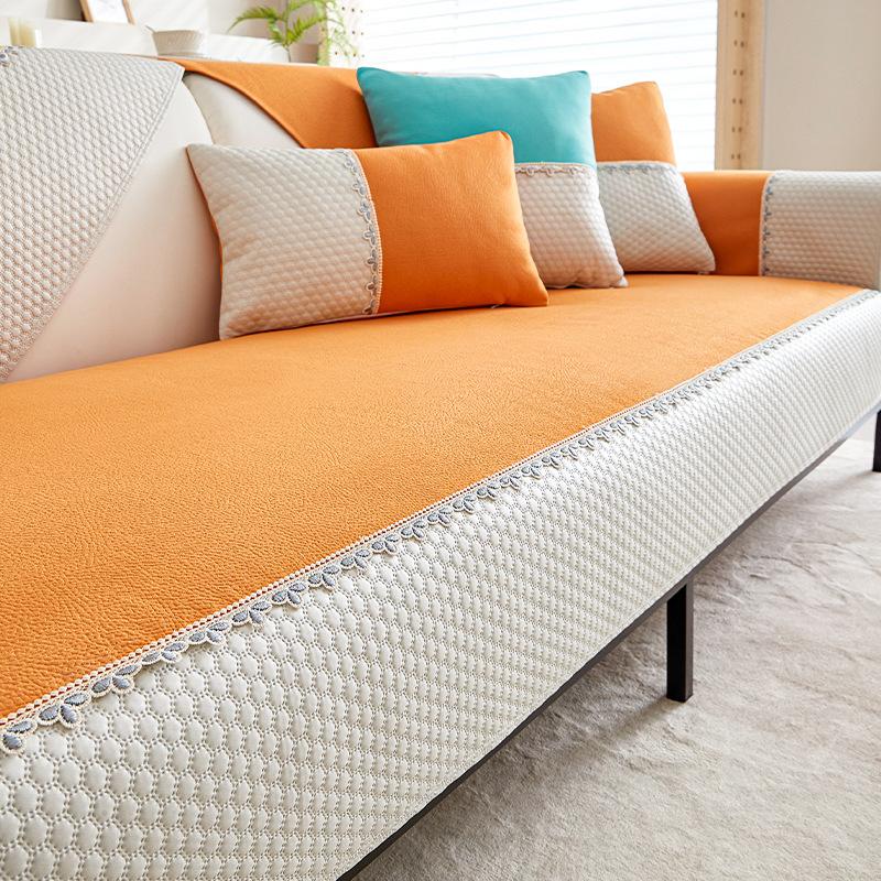 Waterproof Faux Leather Sofa Cushion Four Seasons Universal Non-Slip Seat Cushions Anti-Scratching Sofa Cover Cover Cloth