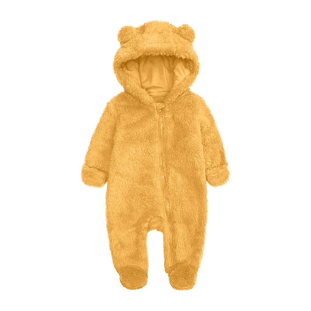 Infant Romper Set Baby Crawling Suit Thick Warmth Newborn Flannel Outfit