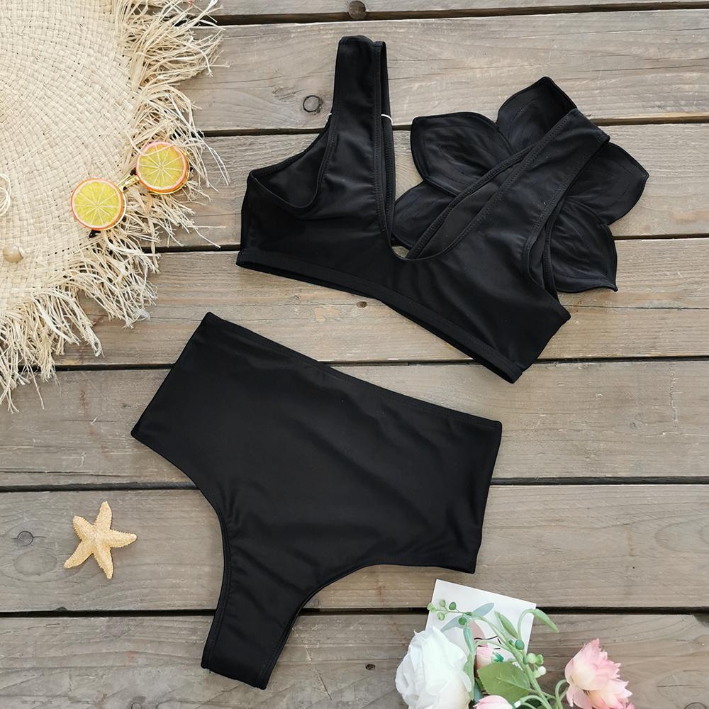 2024 בגד ים סקסי 2 צבעים פרח מרופד יוקרתי נשים בגד ים פרחוני סקסי מותן גבוה מונוקיני תשוקה בגד ים