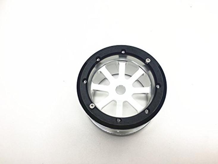 RC Car Inch Internal Beadlock Wheel Hub Internal Beadlock Wheels 15 2.2 No. (4 Pieces, Silver)