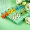 Colorful Small Flower Hoop Earring for Women Girls Stainless Steel Charms Circle Ear Buckle Huggie Earrings Trendy Jewelry Gift