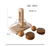 Qiqutop Educational Wooden Puzzle Ring Removal Stringing Set of 6 A puzzle that adults and children alike will Brain mental thinking wooden perfect