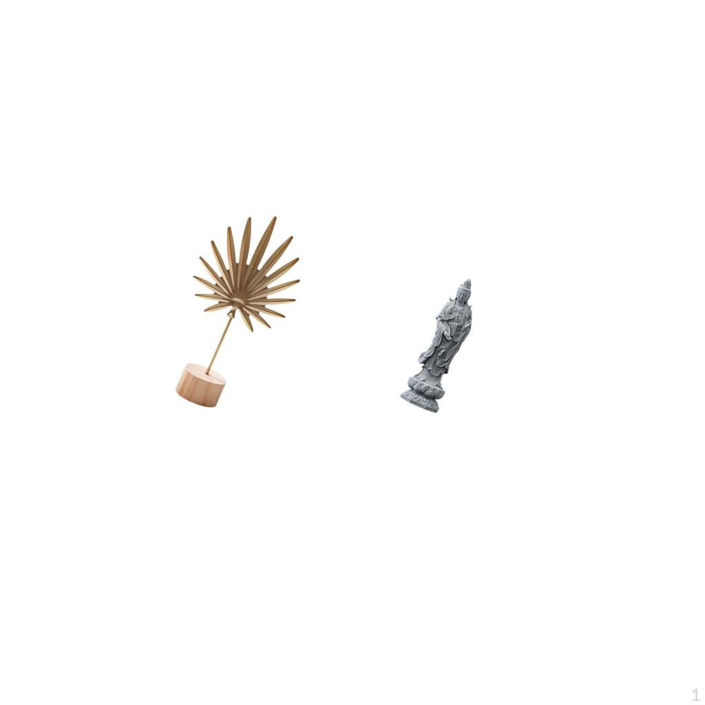 Nordic Abstract Metal Shaped Figurine Sculpture Creative Ornament for Table Party Home with Guan Yin
