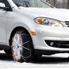 Snow Chains Manganese Alloy Steel 2PCS Traction Snow Tires Chains Silver