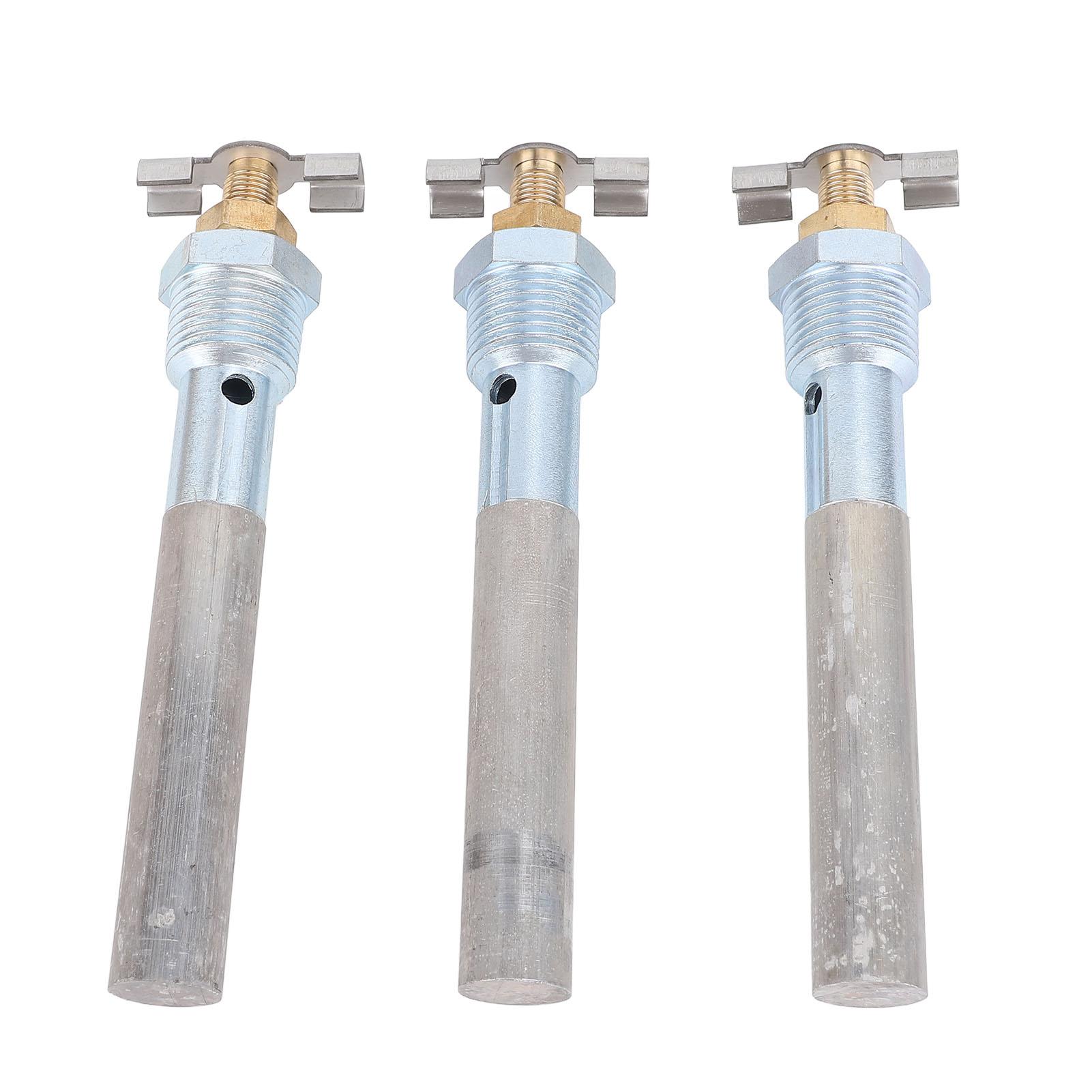 

3 комплекта анодных стержней для водонагревателя RV 4,5 X 1 2 дюйма NPT конструкция быстрого слива анодный стержень бака водонагревателя для водонагревателя Atwood