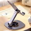 360° Rotating Portable Desktop Phone & Tablet Stand, Foldable for Live Streaming & Displays