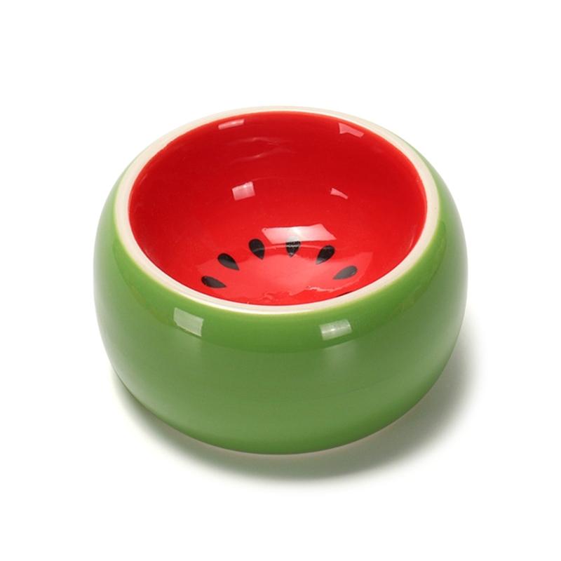 

Small Pet Food Bowl Hamsters Feeding Bowl for Food Water Feeding Ceramic Dish Bowl Feeder Hedgehogs Fruitshape Dishware 1