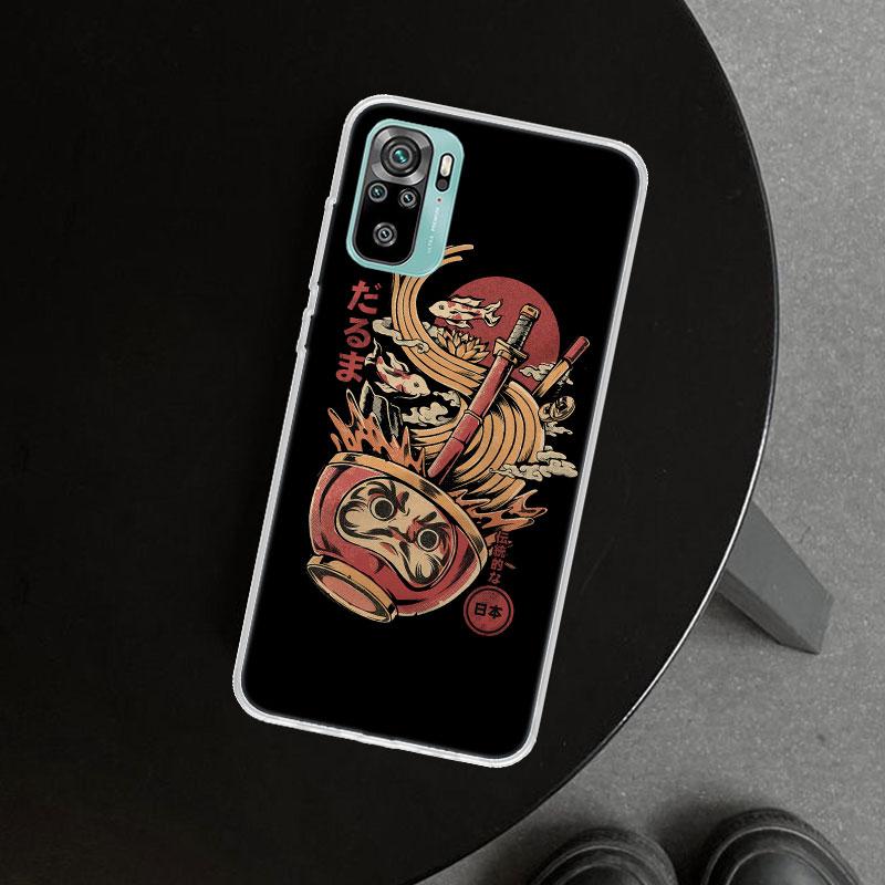 Japanese Daruma Phone Case Cover for Xiaomi Redmi Note 15 14 13 12 11 Pro Plus 14S 12S 11S 11T 11E 10S 10 Customized Fundas Redm