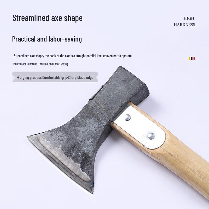 Reinforced Sharp Forged Green Steel Camping Axe