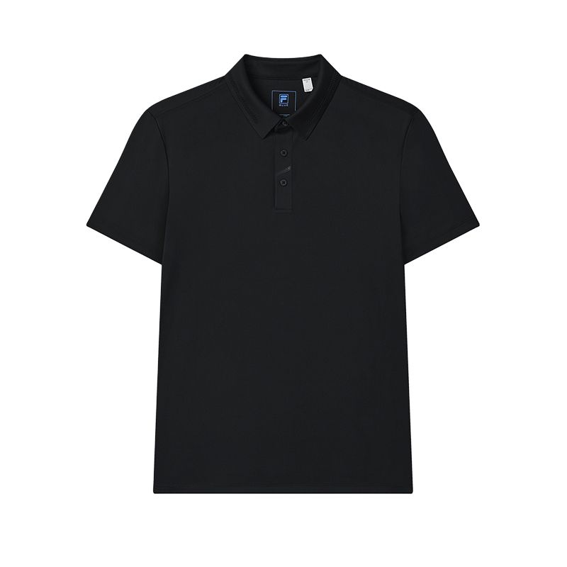 

New FILA Polo Shirt Men s Jet Black BK F11M522102F-BK 175/96A/L