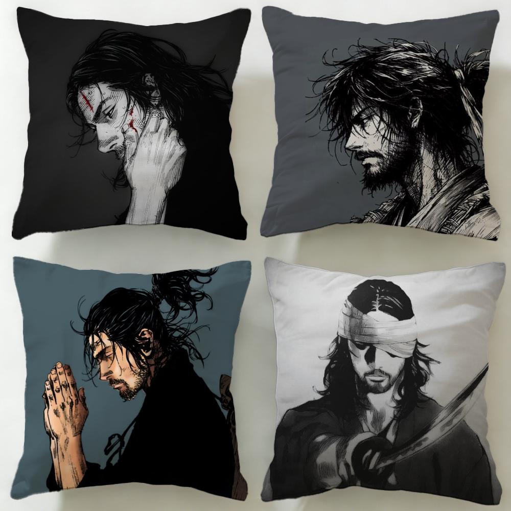 Fashion Vvagabonded Cushion Cover Soft EasyWash Pillow Case Versatile for Couch Bed Travel and Office