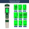 10 In 1 Water Quality Monitor PH/EC/TDS/ORP/H2/Fertile/Salinity/S.G/Resistivity/Temp Multifunction Tester for Aquariums Pools