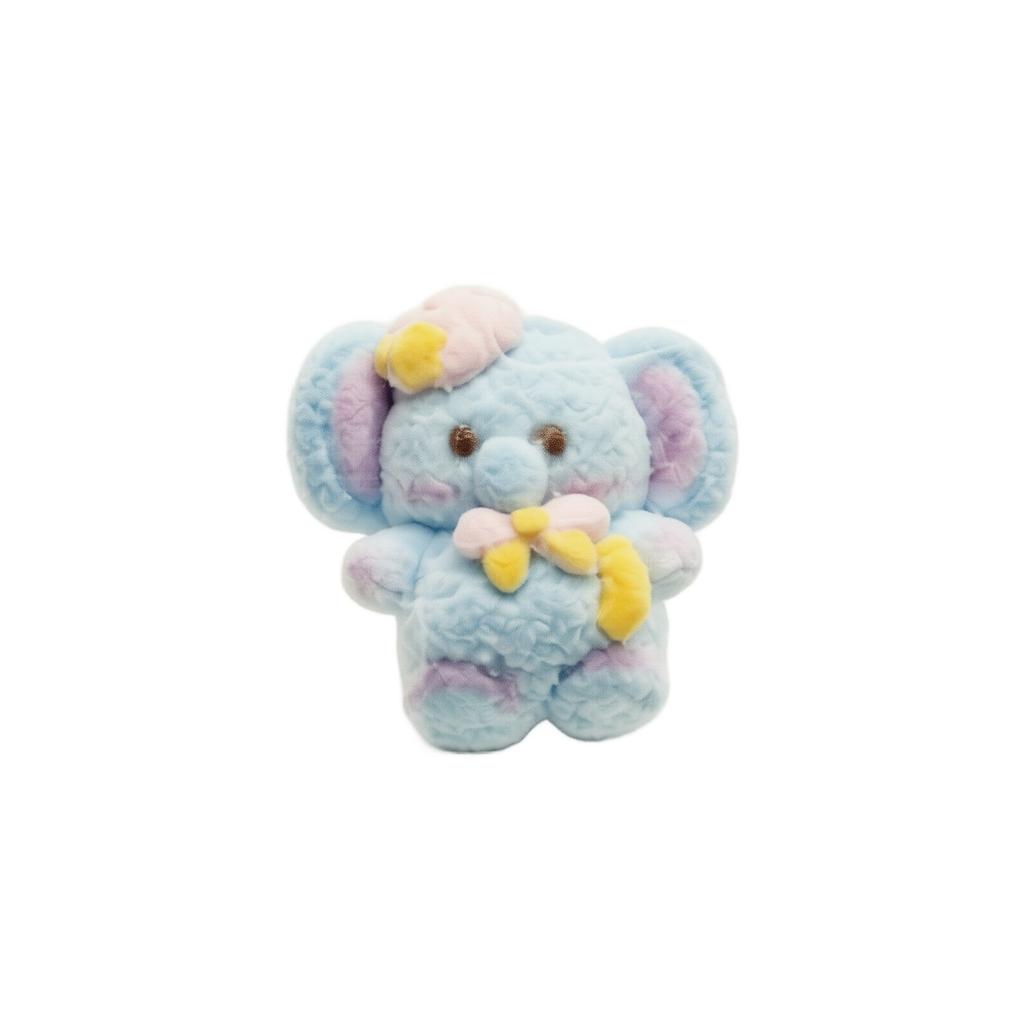 Plush Elephant Toy Soft Stuffed Animal Handmade Squeeze Toy Small Size Collectible Plush Doll for Kids and Adults