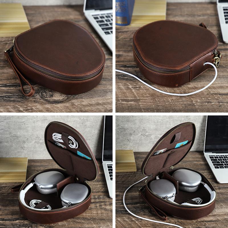 Custom logo Display Luxury protection Headphone Case for airpods Max Storage Bag Cover case for Sony WH1000-XM6 & XM4 AirPods Max