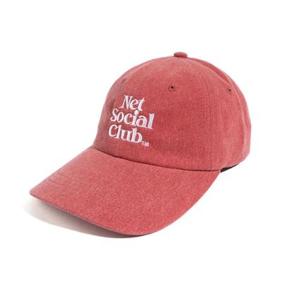 Net Social Club NET SOCIAL CLUB PIGMENT CAP (RED)