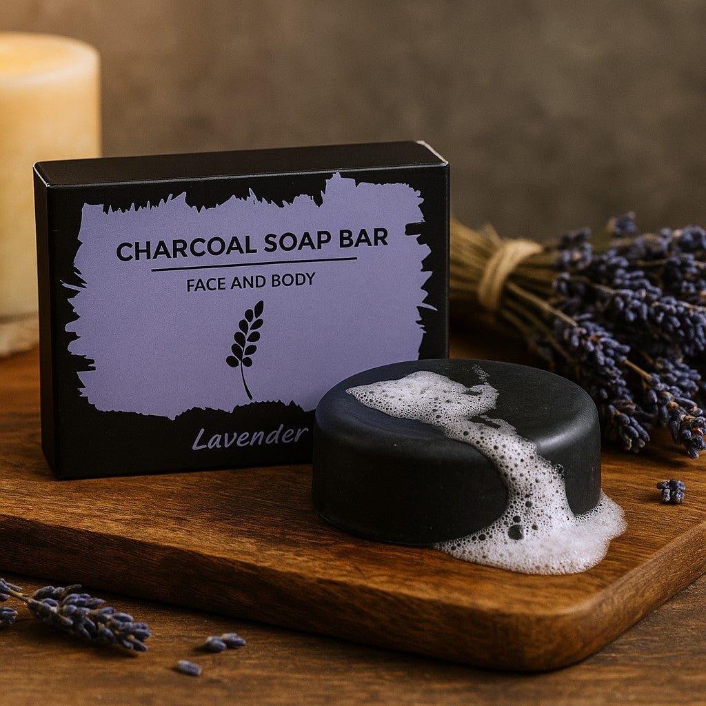 Activated Charcoal Soap Lavender 85g