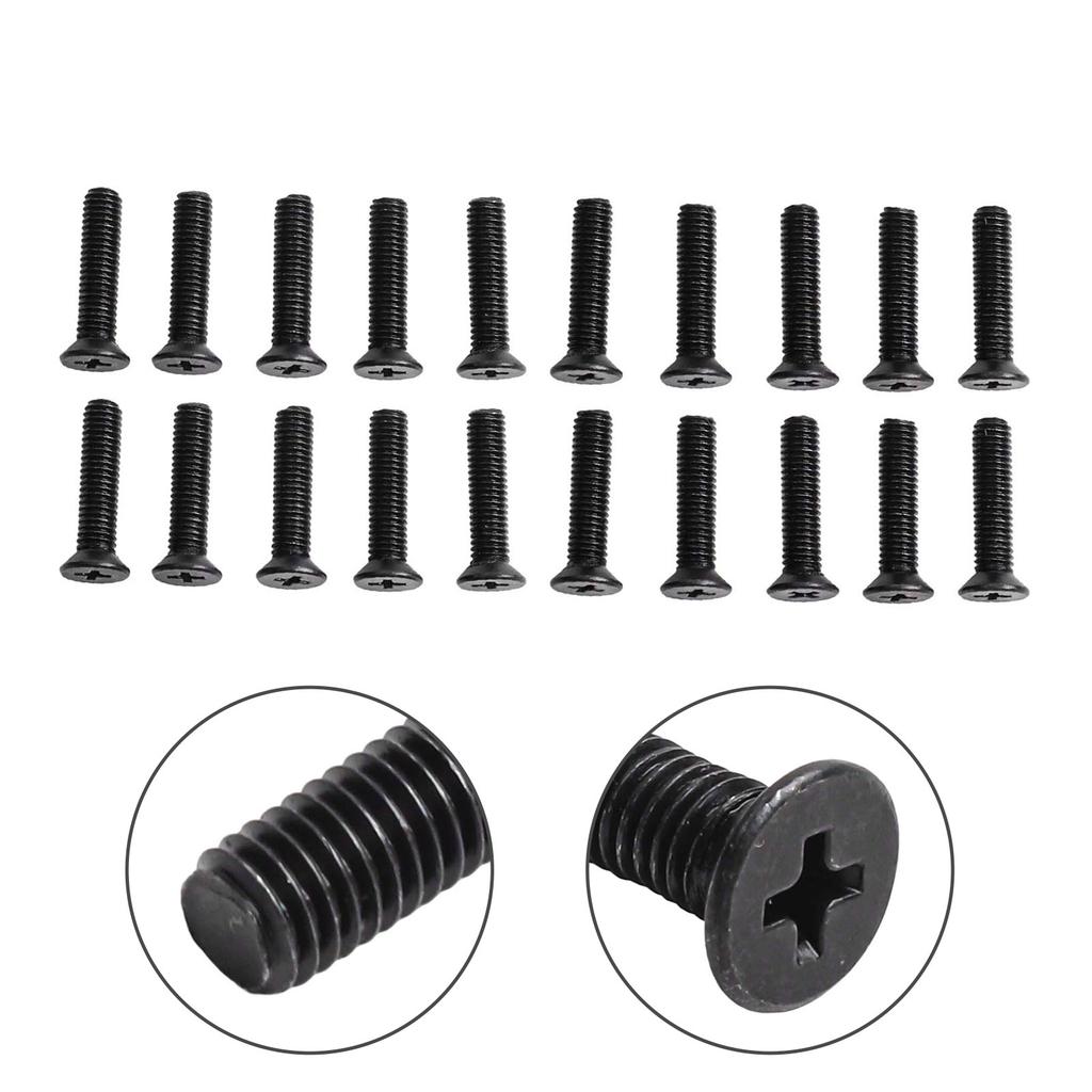 20Pcs Left Hand Thread Fixing Screws for UNF Drill Chuck Adapter Alloy Steel Fasteners for Home and Industrial Use