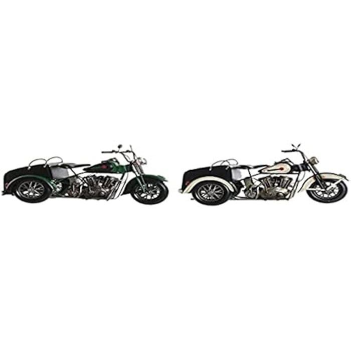Figurine décorative - DKD Home Decor - Moto Vintage - Lot de 2 - Multicolore - 16 x 37 x 19 cm