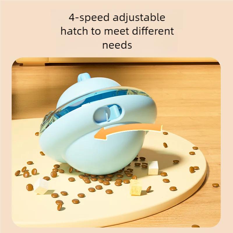 Chicken Shaped Cat Treat Dispenser Toy Adjustable Hole Slow Feeder Healthy Eating Interactive Pet Toy Easy Clean for Cats Dogs