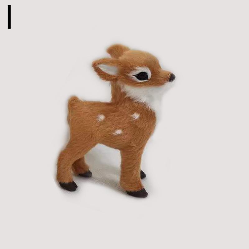 1PC Paesaggio del giardino Miniatura Cervo realistico Carino PVC Decorazioni da giardino Ornamenti Figurine di bambole Regalo per la casa