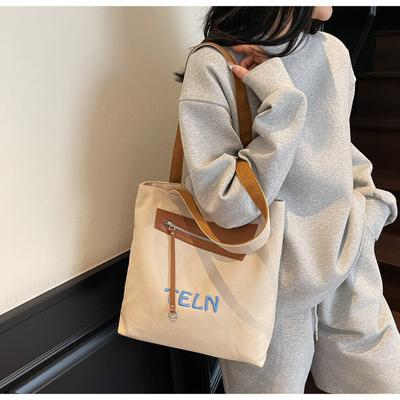 2025 neue Messenger-Tasche mit bedrucktem Gurtband, Fransen, modische Umhängetasche, Umhängetasche mit großem Fassungsvermögen