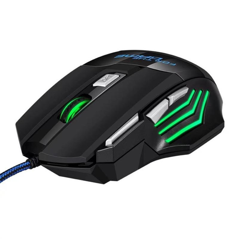 X8 Mechanical Wired Gaming Mouse 7 Keys Wired Ergonomic Mouse RGB Backlit Glowing USB 800/1200/ 1600/ 3200 Dpi Gaming Mouse