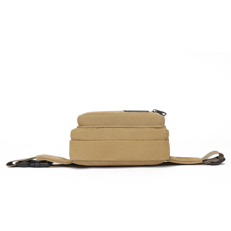 Men's Outdoor Canvas Waist Bag - High Capacity Durable Fanny Pack for Sports & Travel (Water-Resistant Phone Purse)