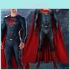 Quality Superman Man Of Steel Cosplay Costume For Unisex Adults And Kids**