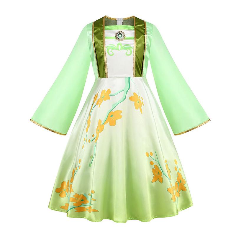 Enfants Mulan Cosplay Robe de Princesse Filles Style Chinois Hanfu Costume Traditionnel Enfants Anniversaire Fête de Carnaval Vêtements de Fée