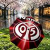 Custom Name Personalized 05 1FSV Mainz 05 Print Umbrella, Auto Open Close, 8‑Rib Sturdy Frame, Commute Camping Hiking Use, Birthday Gift