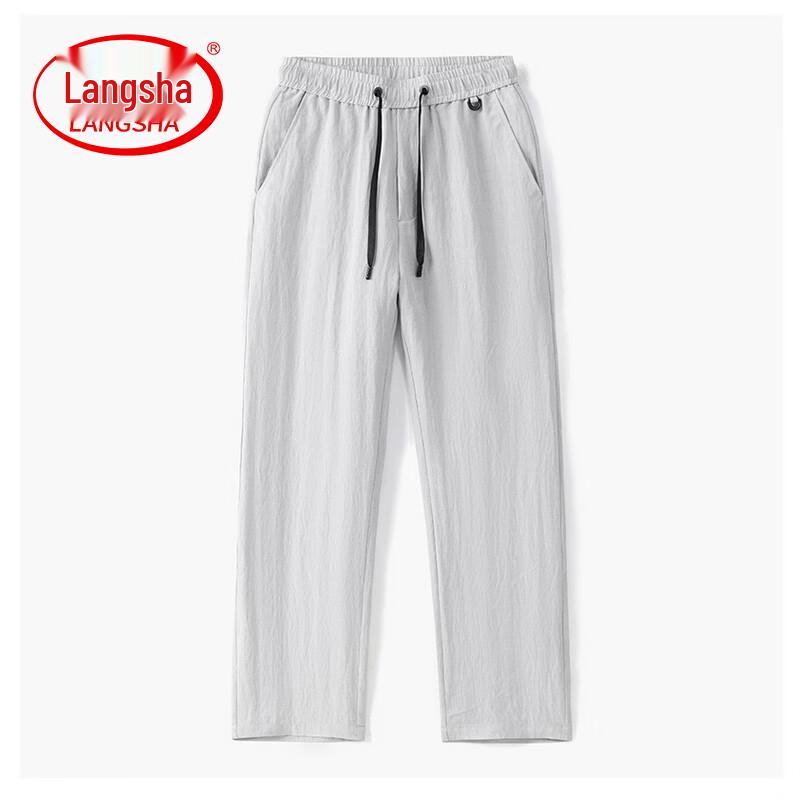 LangSha Men s Summer Loose Straight-Leg Casual Pants 2XL