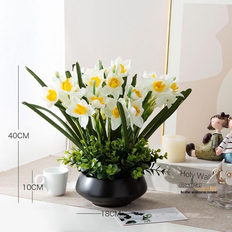 Nordic Modern Faux Flower Bouquet for Indoor Living Room or Dining Table Decor
