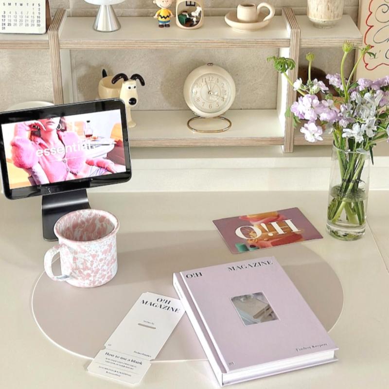 

Platinum Silicone Dining Table Mat Plain Sand beige