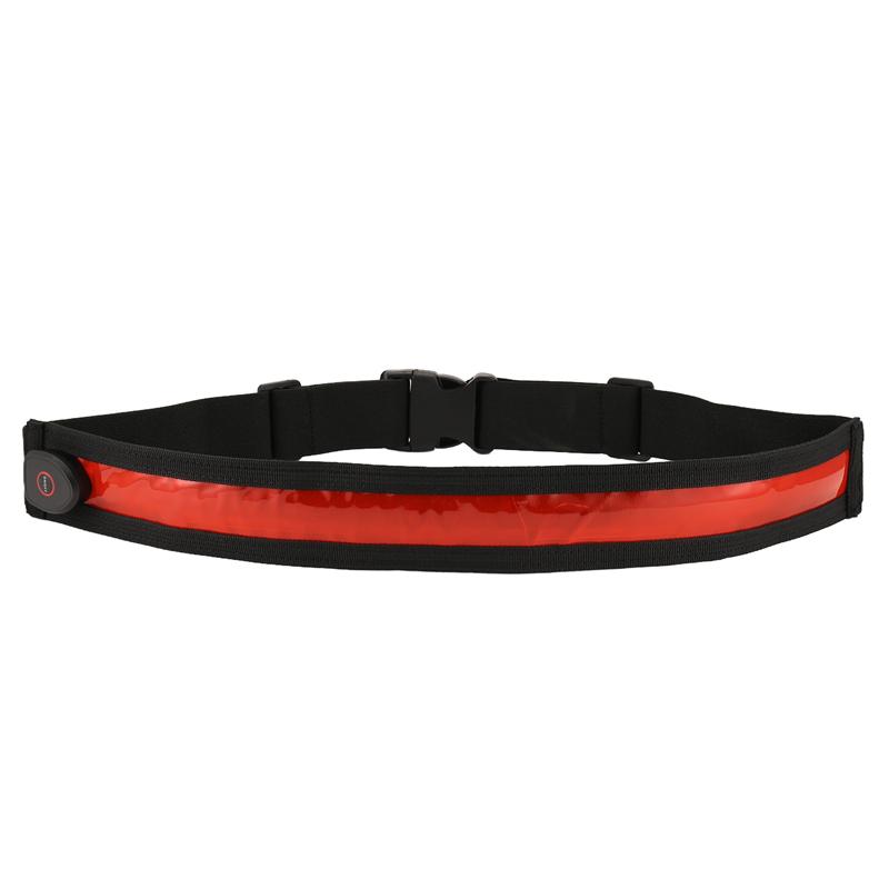 Classy-Night Running Waterproof Warning Light Rechargeable LED Reflective Belt Reflective Running Gear,Cycling Waist Belt
