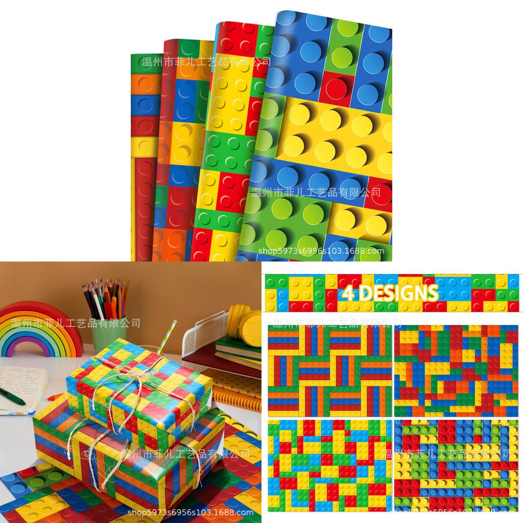 Mini Bouwcadeaupapier Voor Feestdecoratie Met Decoratieve Buitenkant Voor Vieringen