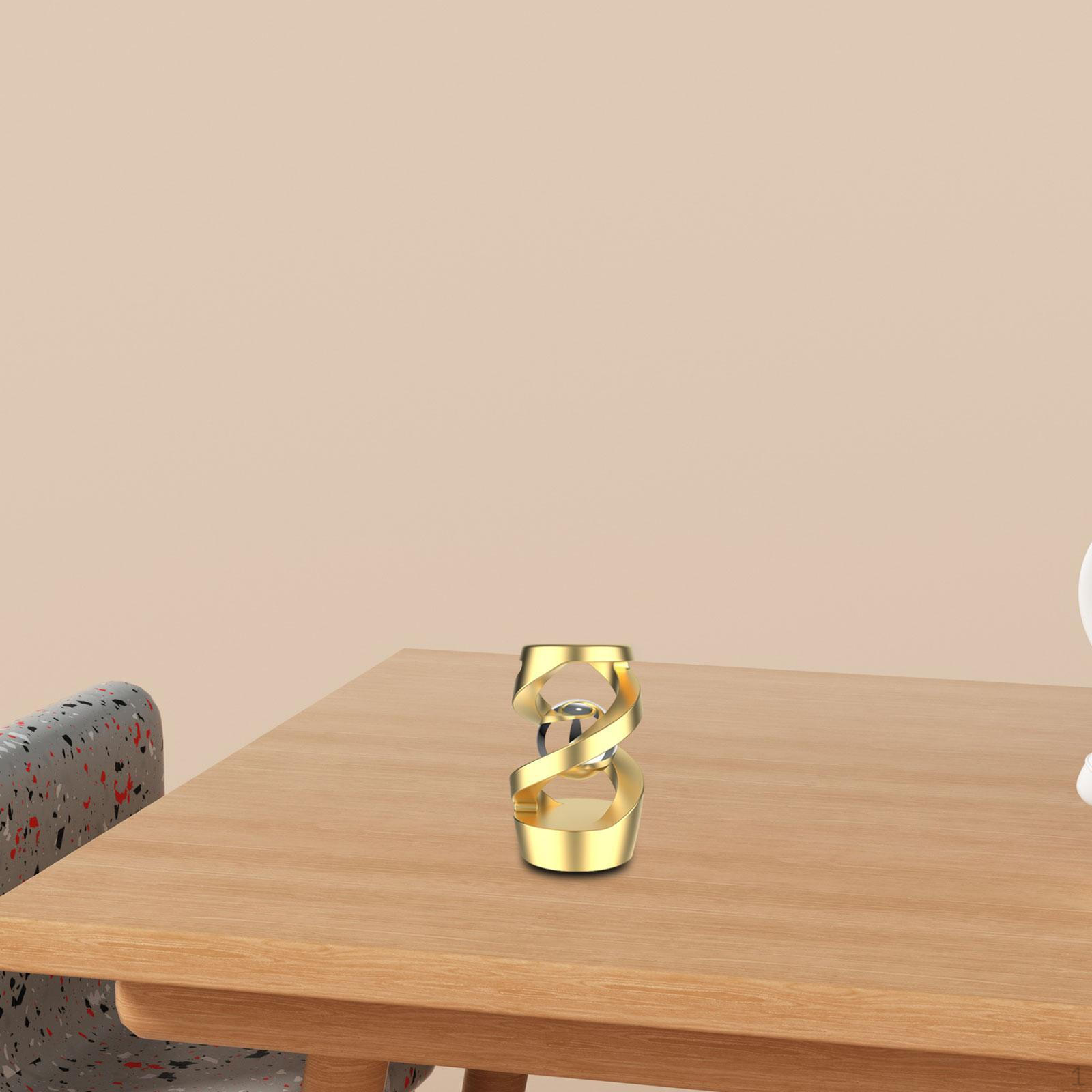 

Бросающий вызов настольной игрушке, настольной подвесной физике для подарка на день рождения, металлическое украшение, левитирующий шар gold