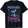 Mermaid Squad Of The Birthday Mermaid Tail Family Matching Gift Unisex T-Shirt