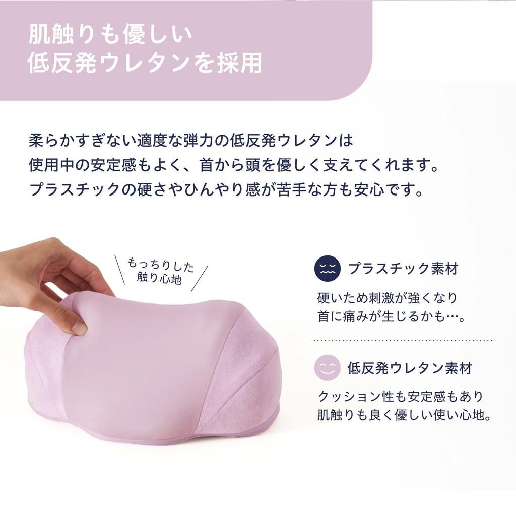 ALINCO EXP232N Hot Warms Heating Memory Washable Easy Ideal for Desk Driving Pillow, Navy, Neck, Stretching, Function, Foam, Cover, Operation, Work,